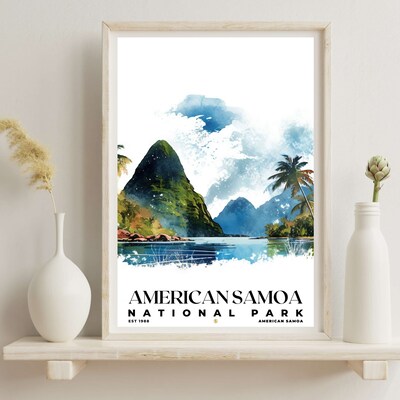 American Samoa National Park Poster, Travel Art, Office Poster, Home Decor | S4 - image5